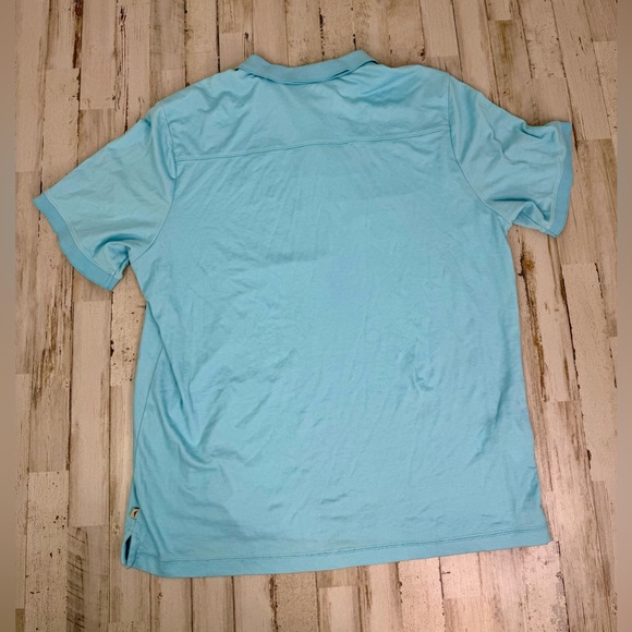 Tommy Bahama Polo Shirt Mens XL Blue Performance Golf Logo Stretch - Picture 8 of 10